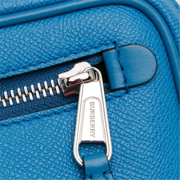 Pre-owned Burberry Paddy Logo Belt Bag Blue