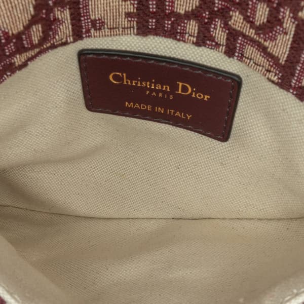 Pre-owned Dior Oblique Saddle Belt Bag Red