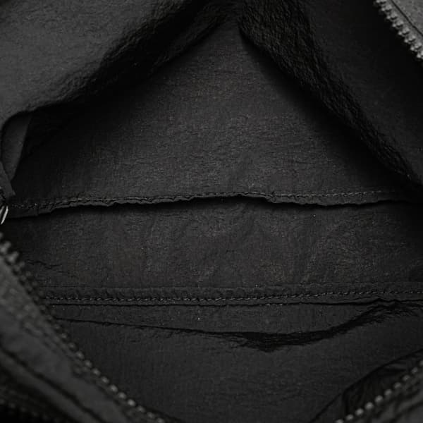 Pre-owned Bottega Veneta Nylon and Calfskin Intrecciato Belt Bag Black