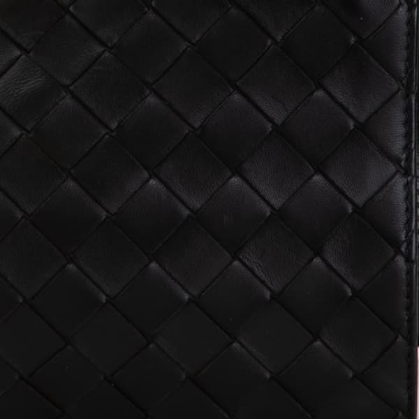 Pre-owned Bottega Veneta Nylon and Calfskin Intrecciato Belt Bag Black