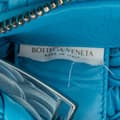 Miniatyrbillede 6 af 10: Pre-owned Bottega Veneta Paper Calfskin Intrecciato Banana Hobo Bag Blue