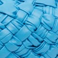 Miniatyrbillede 9 af 10: Pre-owned Bottega Veneta Paper Calfskin Intrecciato Banana Hobo Bag Blue