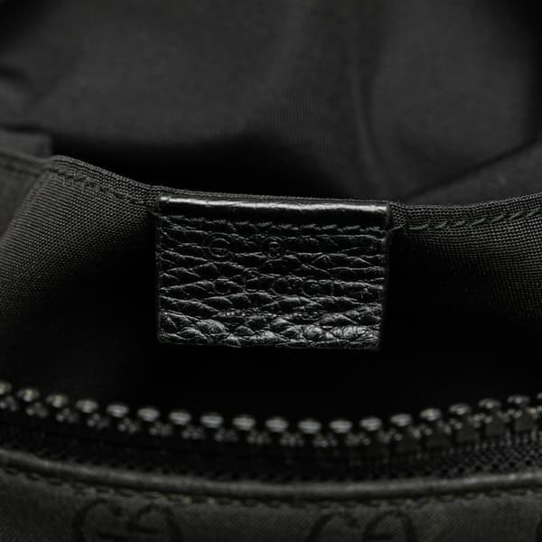 Pre-owned Gucci GG Nylon Web Belt Bag Black