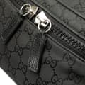 Miniatyrbild 7 av 10: Pre-owned Gucci GG Nylon Web Belt Bag Black