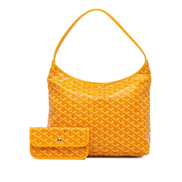 Pre-owned Goyard Goyardine Boheme Hobo Yellow