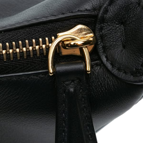 Pre-owned Fendi Medium Leather Fendigraphy Hobo Black