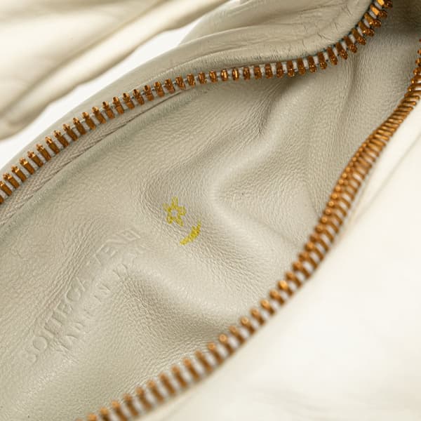 Pre-owned Bottega Veneta Mini Nappa Puffy Jodie White