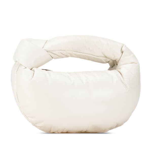 Pre-owned Bottega Veneta Mini Nappa Puffy Jodie White