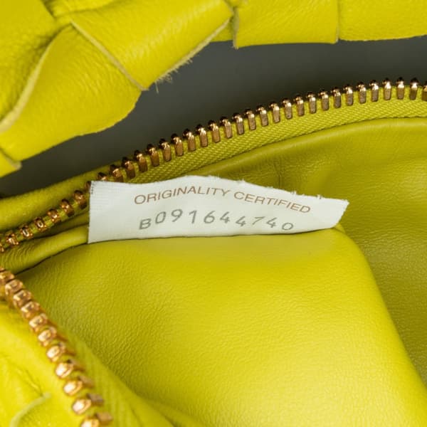 Pre-owned Bottega Veneta Mini Nappa Intrecciato Jodie Yellow