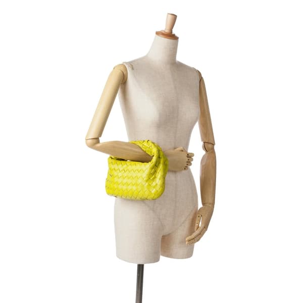 Pre-owned Bottega Veneta Mini Nappa Intrecciato Jodie Yellow