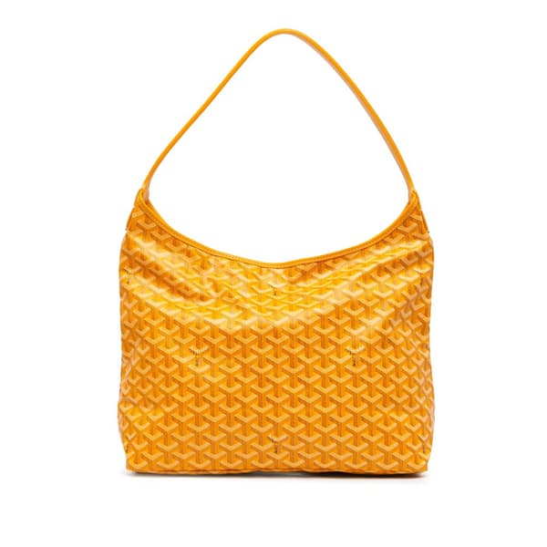 Pre-owned Goyard Goyardine Boheme Hobo Yellow