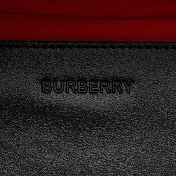 Pre-owned Burberry Medium House Check Nylon Sonny Belt Bag Brown
