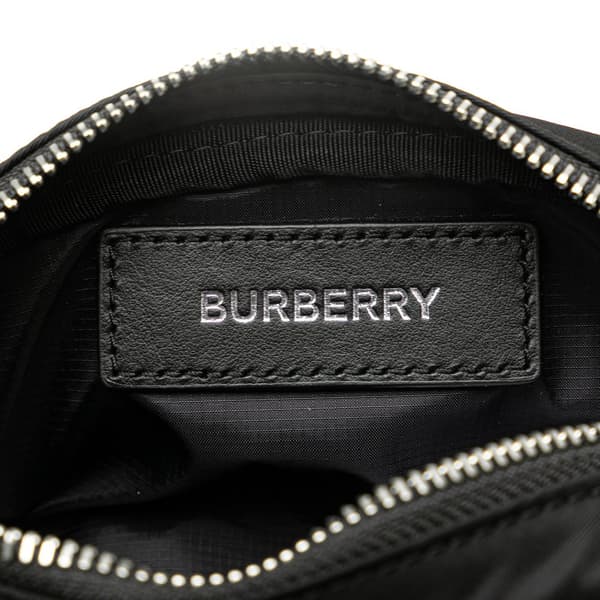 Pre-owned Burberry Nylon Belt Bag Black
