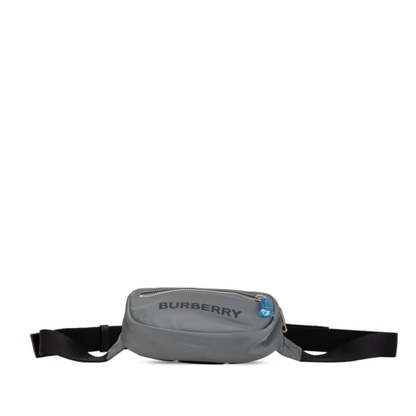 Pre-owned Burberry Nylon Cannon Bumbag Gray