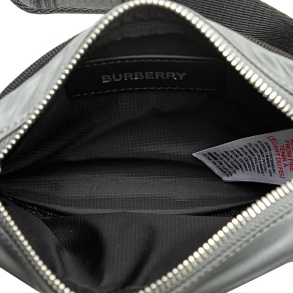 Pre-owned Burberry Nylon Cannon Bumbag Gray