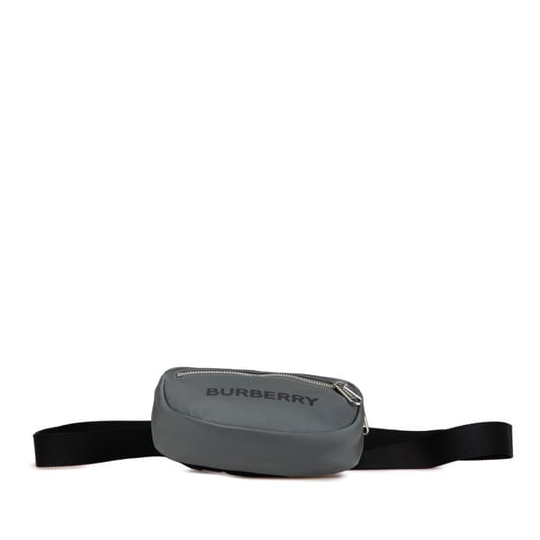 Pre-owned Burberry Nylon Cannon Bumbag Gray