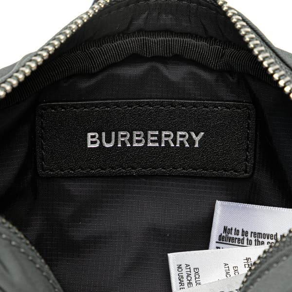 Pre-owned Burberry Nylon Cannon Bumbag Gray