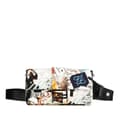 Miniatyrbild 1 av 9: Pre-owned Fendi Nylon Karl Kollage Convertible Belt Baguette White