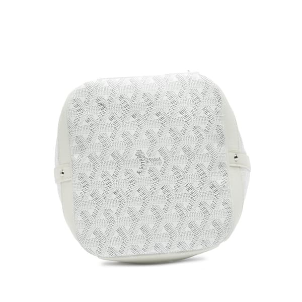 Pre-owned Goyard Goyardine Petit Flot White