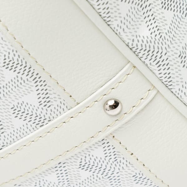 Pre-owned Goyard Goyardine Petit Flot White