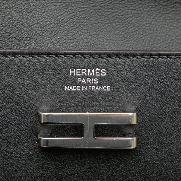 Pre-owned Hermès Swift Elan Pocket 24 Belt Bag Black