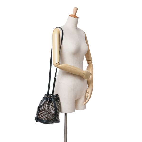 Pre-owned Goyard Goyardine Petit Flot Black