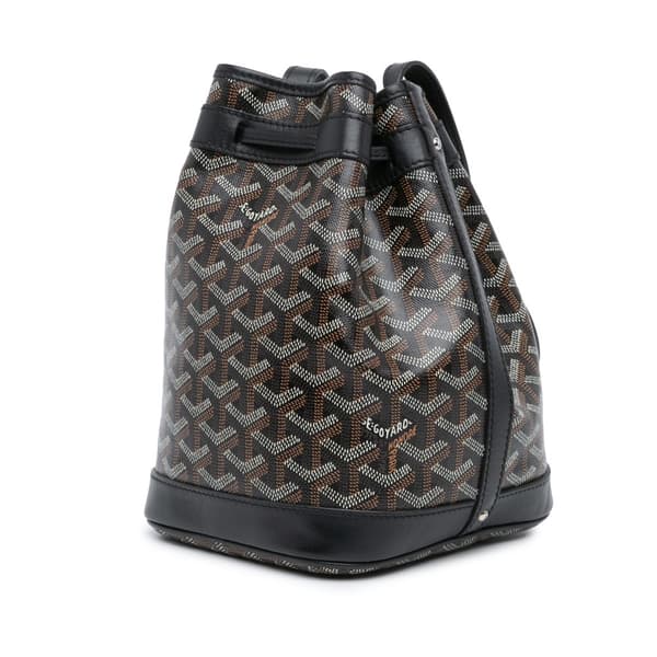 Pre-owned Goyard Goyardine Petit Flot Black