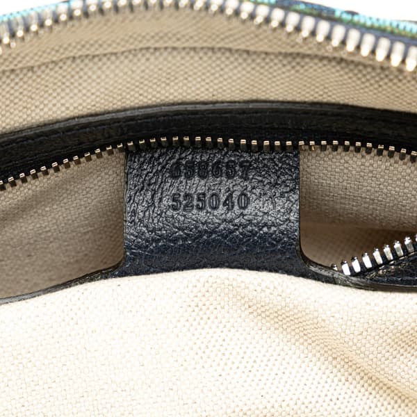 Pre-owned Gucci GG Canvas Belt Bag Blue