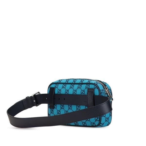 Pre-owned Gucci GG Canvas Belt Bag Blue