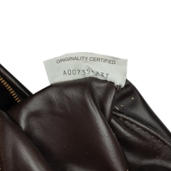 Pre-owned Bottega Veneta Large Lambskin Intrecciato Gemelli Brown