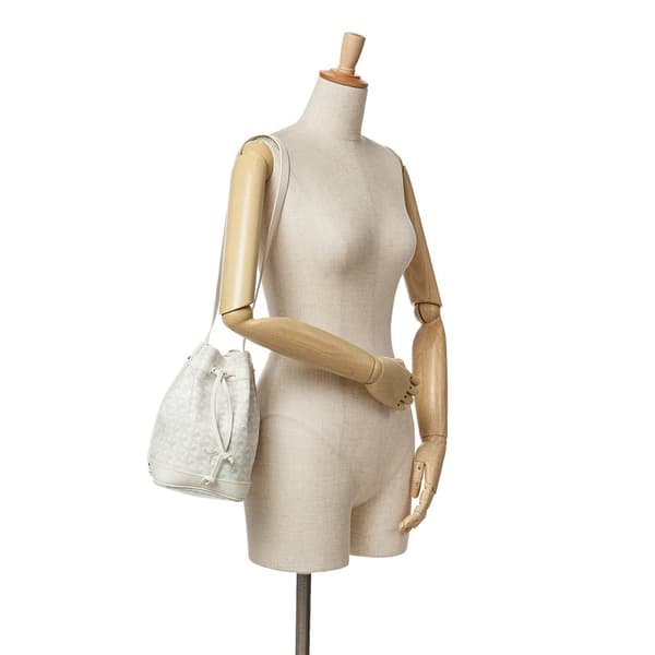 Pre-owned Goyard Goyardine Petit Flot White