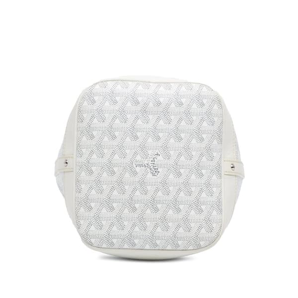 Pre-owned Goyard Goyardine Petit Flot White