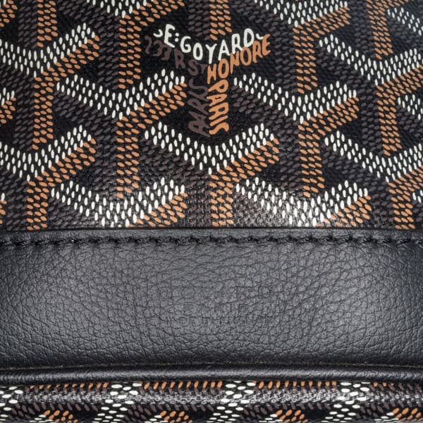 Pre-owned Goyard Goyardine Petit Flot Black