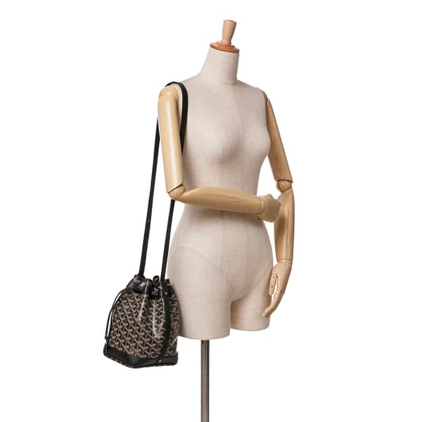 Pre-owned Goyard Goyardine Petit Flot Black