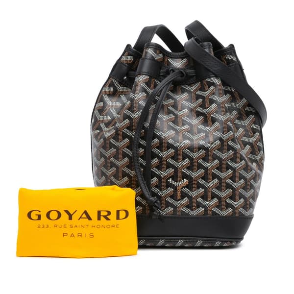 Pre-owned Goyard Goyardine Petit Flot Black