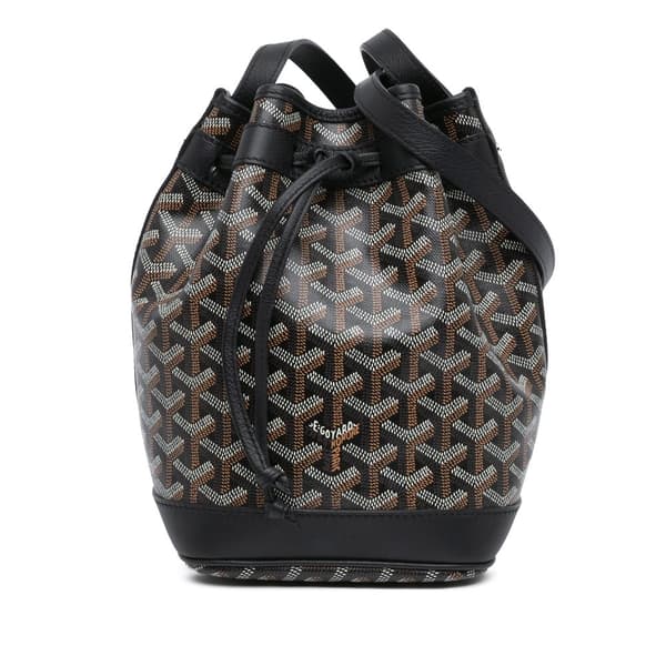 Pre-owned Goyard Goyardine Petit Flot Black