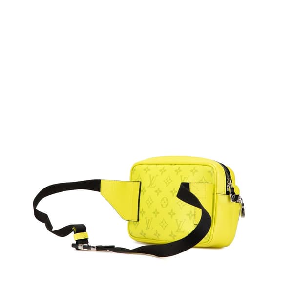 Pre-owned Louis Vuitton Monogram Taigarama Outdoor Bumbag Yellow