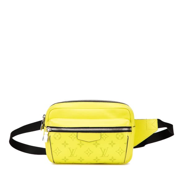 Pre-owned Louis Vuitton Monogram Taigarama Outdoor Bumbag Yellow