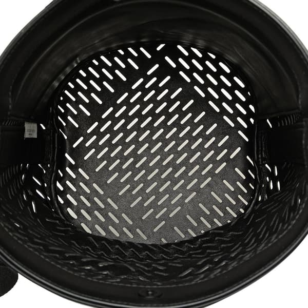 Pre-owned Bottega Veneta Perforated Leather Paper Bucket Bag Black