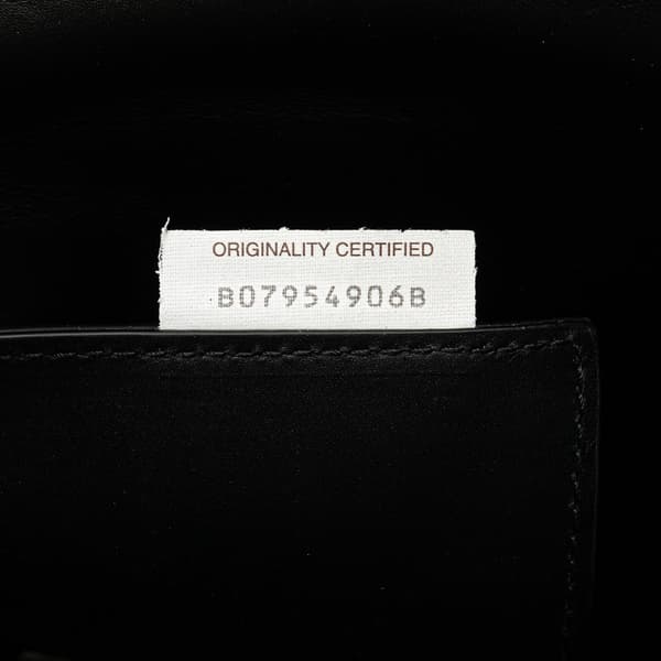 Pre-owned Bottega Veneta Perforated Leather Paper Bucket Bag Black