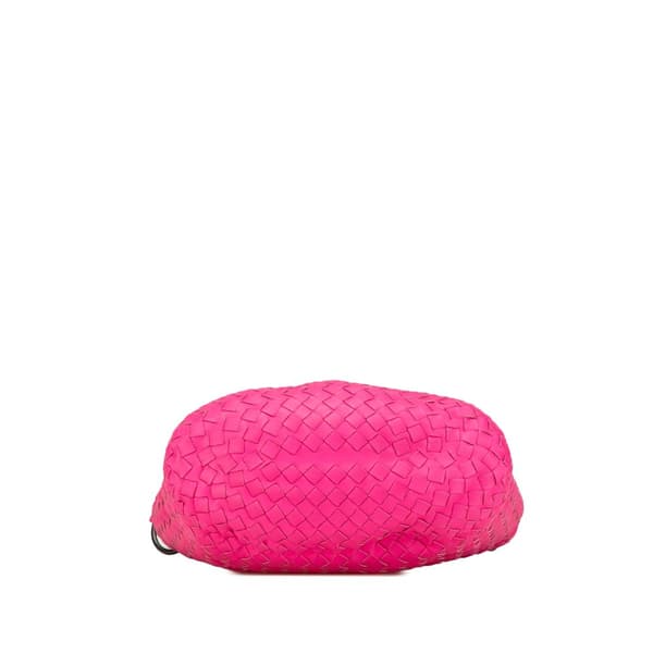 Pre-owned Bottega Veneta Nappa Intrecciato Bucket Bag Pink