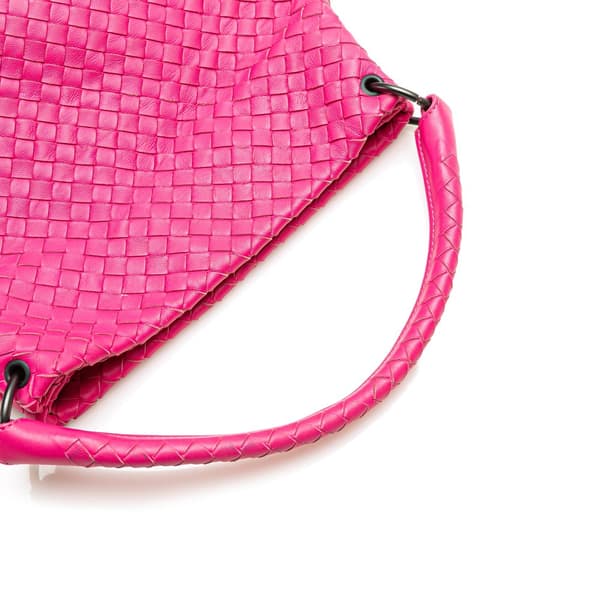 Pre-owned Bottega Veneta Nappa Intrecciato Bucket Bag Pink
