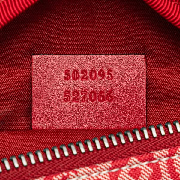 Pre-owned Gucci Kids GG Canvas Star Belt Bag Red