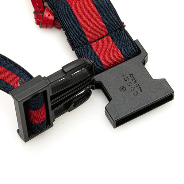 Pre-owned Gucci Kids GG Canvas Star Belt Bag Red