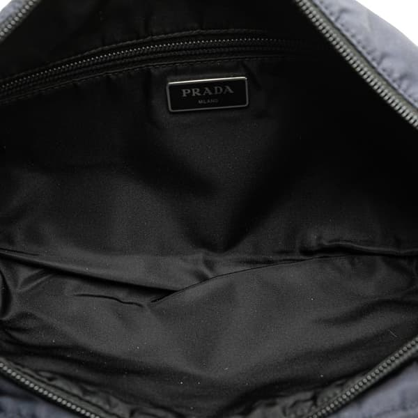 Pre-owned Prada Tessuto Multi Pocket Belt Bag Blue