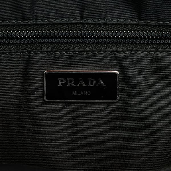 Pre-owned Prada Tessuto Multi Pocket Belt Bag Blue
