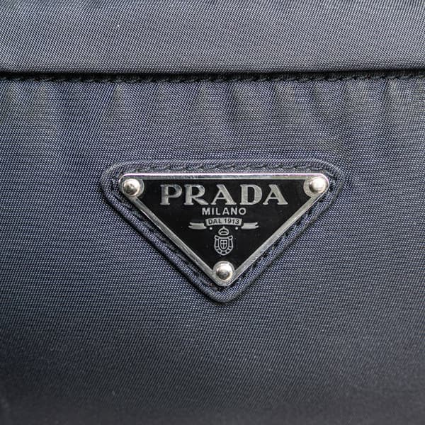 Pre-owned Prada Tessuto Multi Pocket Belt Bag Blue