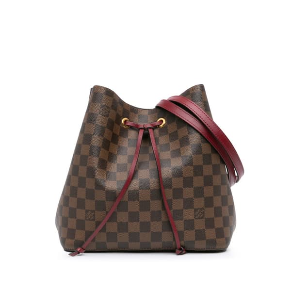 Pre-owned Louis Vuitton Damier Ebene Neonoe Brown