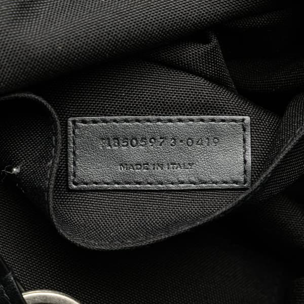 Pre-owned Saint Laurent Canvas City Belt Bag Black