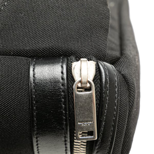 Pre-owned Saint Laurent Canvas City Belt Bag Black